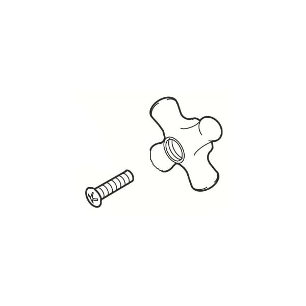 Pfister Bathroom Parts, Lge Cross Hdl Porc Ntd 940-9850 - main
